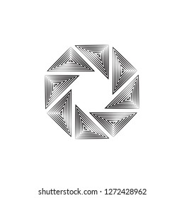 Video camera diaphragm vector icon