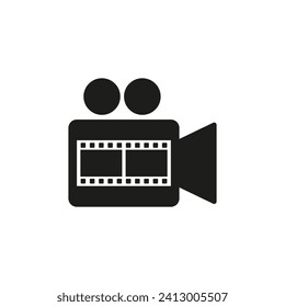 Video camera and film frame. 