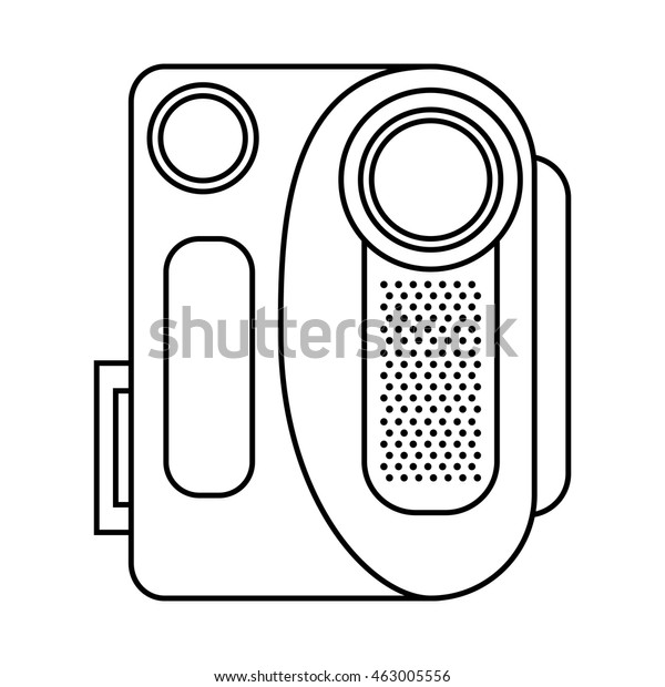 Video Camera Film Handy Icon Vector Stock Vector Royalty Free