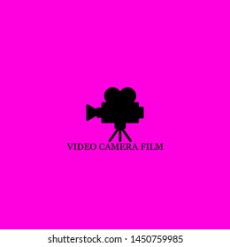 video camera film icon sign signifier vector