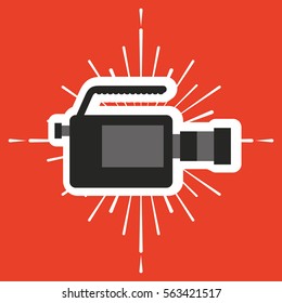 video camera film icon vector illustration design