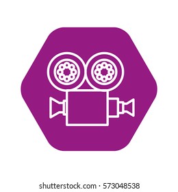 video camera film icon vector illustration design