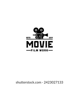 Video Camera Film for movie cinema production studio Logo design