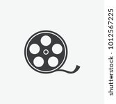 Video Camera Film Tape Reel Vector Icon