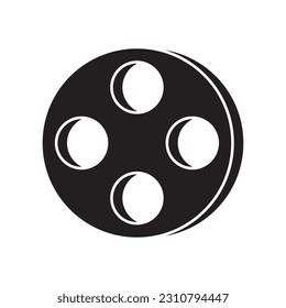 Video Camera Film Tape Reel vector template illustration logo design