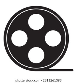 Video Camera Film Tape Reel vector template illustration logo design