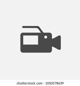 video camera for filming and recording vector icon