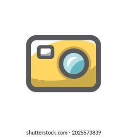 Video Camera flash Vector icon Cartoon illustration.