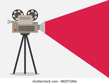 Video camera, flat design
