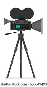 Video camera, flat design
