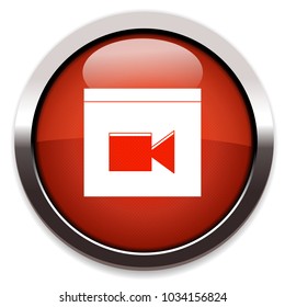 video camera flat icon