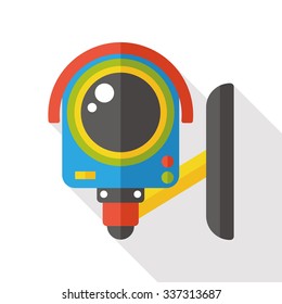 video camera flat icon