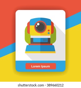 video camera flat icon