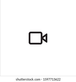 Video camera flat icon - vector