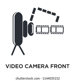 Video Camera Front View icon vector isolated on white background for your web and mobile app design, Video Camera Front View logo concept