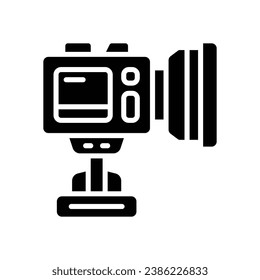 icono de glifo de cámara de vídeo. icono vector para tu sitio web, móvil, presentación y diseño de logotipo.