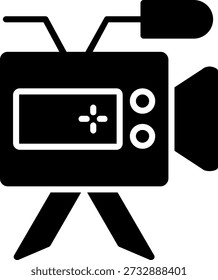 Diseño de icono de Vector de glifo de cámara