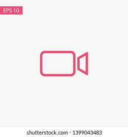 Video camera icon. Cinema camera icon. Film camera, Movie camera icon. Vector icon EPS 10