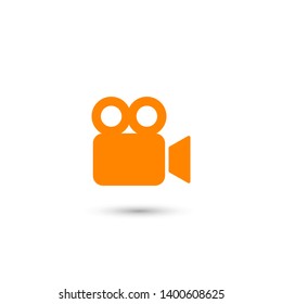 Video camera icon. Cinema camera icon. Film camera, Movie camera icon. Vector icon EPS 10