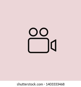 Video camera icon. Cinema camera icon. Film camera, Movie camera icon. Vector icon EPS 10