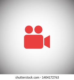 Video camera icon. Cinema camera icon. Film camera, Movie camera icon. Vector icon EPS 10