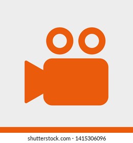 Video camera icon. Cinema camera icon. Film camera, Movie camera icon. Vector icon EPS 10