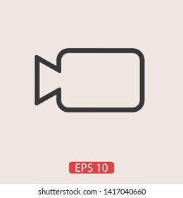 Video camera icon. Cinema camera icon. Film camera, Movie camera icon. Vector icon EPS 10