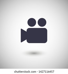 Video camera icon. Cinema camera icon. Film camera, Movie camera icon. Vector icon EPS 10