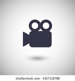 Video Camera Icon. Cinema Camera Icon. Film Camera, Movie Camera Icon. Vector Icon EPS 10