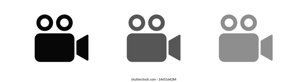 Video camera icon. Cinema camera icon. Film camera, Movie camera icon. Vector icon EPS 10