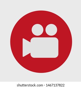 Video camera icon. Cinema camera icon. Film camera, Movie camera icon. Vector icon EPS 10
