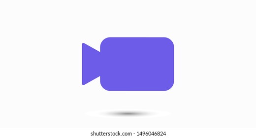 Video camera icon. Cinema camera icon. Film camera, Movie camera icon. Vector icon EPS 10