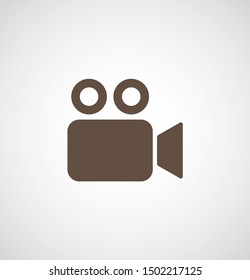 Video Camera Icon. Cinema Camera Icon. Film Camera, Movie Camera Icon. Vector Icon EPS 10