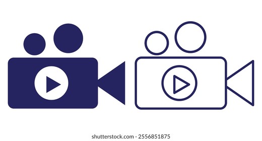  Video camera icon. Cinema camera icon. movie camera icon vector illustration eps 10.