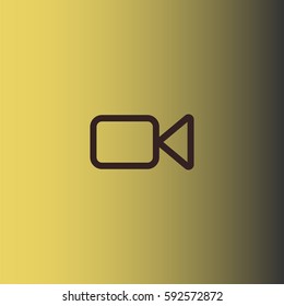 Video camera icon. Cinema sign vector