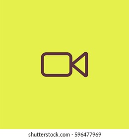 Video camera icon. Cinema sign vector