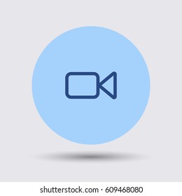 Video camera icon. Cinema sign vector