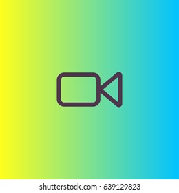 Video camera icon. Cinema sign vector