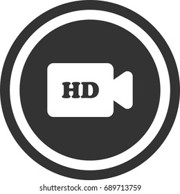 Video Camera icon , circle sign design