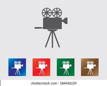 Video camera icon collection