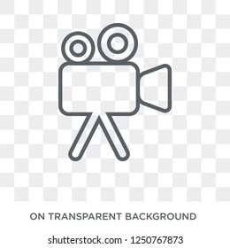 Video camera icon. Video camera design concept from Electronic devices collection. Simple element vector illustration on transparent background.