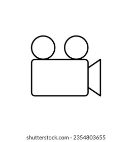video camera icon design, illustration design