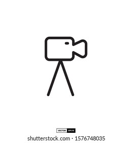 Video camera icon, design inspiration vector template for interface and any purpose