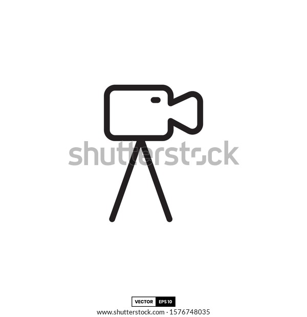 Video camera icon, design inspiration vector\
template for interface and any\
purpose