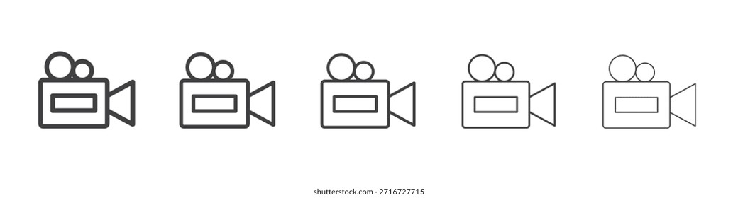 Video camera icon design, logo, app, UI. Vector illustration, EPS