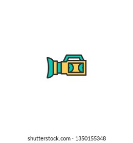 Video Camera icon design. Video icon vector illustration