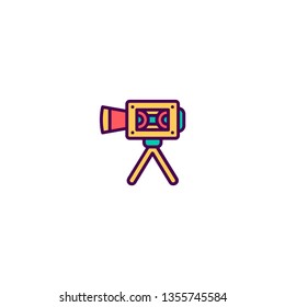 Video Camera icon design. Video icon vector illustration