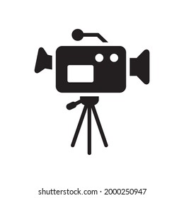 Video Camera Icon Design Vector Template Illustration In Trendy Flat Style