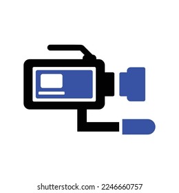 Video Camera Icon in Dualtone Style