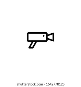Video and Camera Icon. Editable Vector.